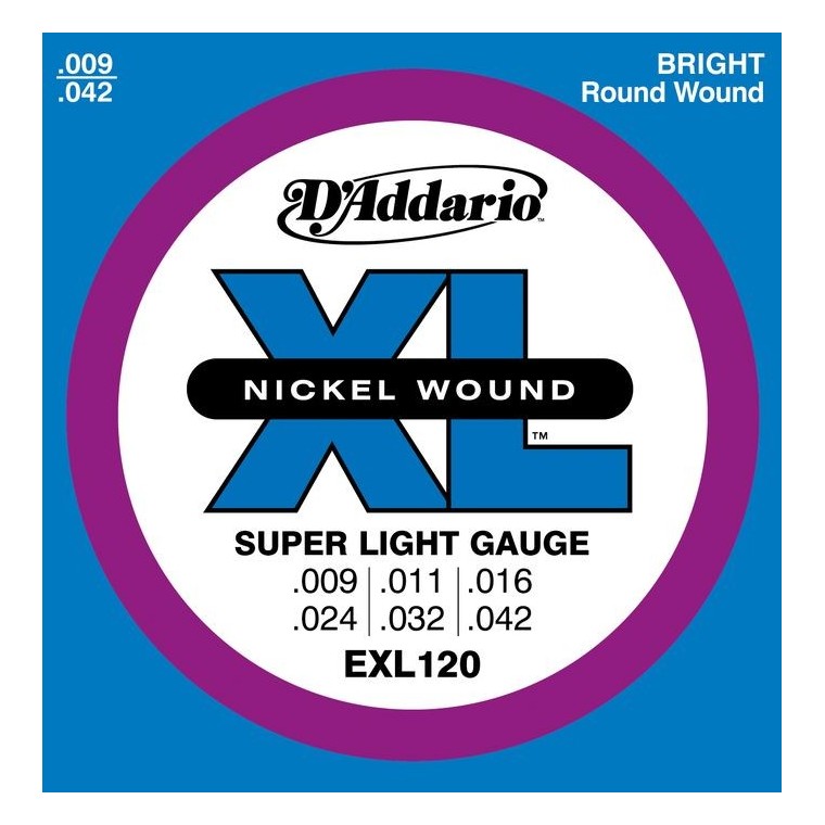 Cordes élect. D'Addario Super Light 9-42